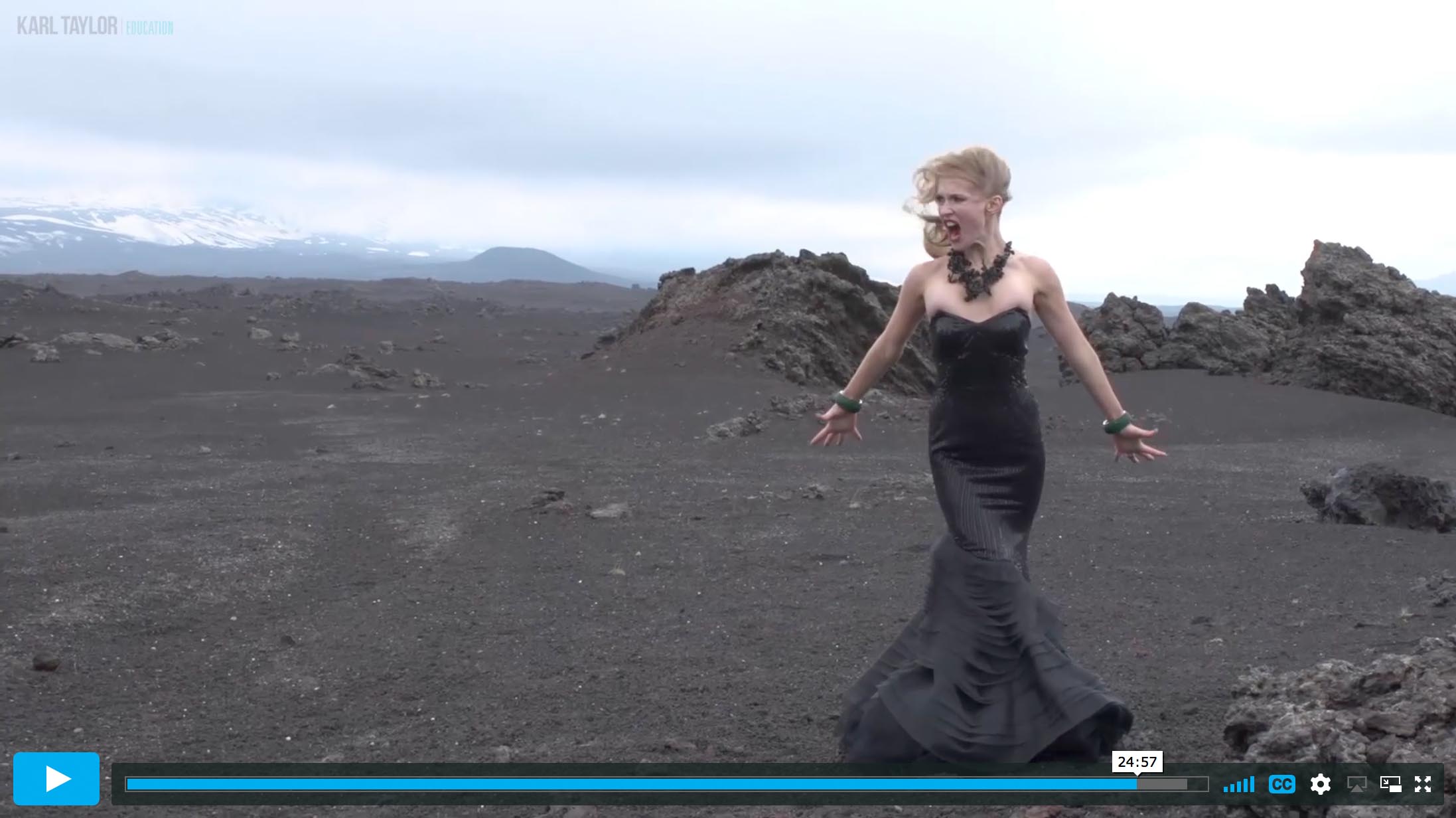 Dramatic Fashion Shoot in a Surreal Landscape