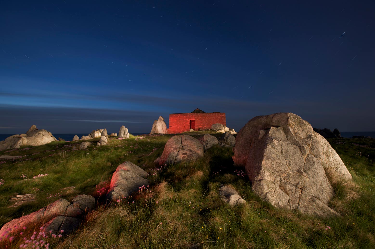 Slow shutter speed night time photography