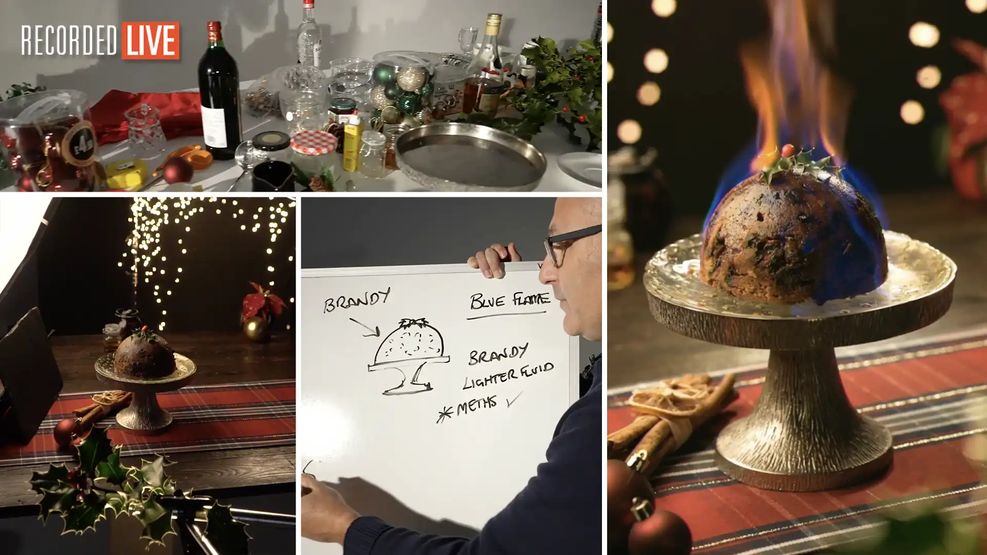 Capturing Flames in Photography: Christmas Pudding